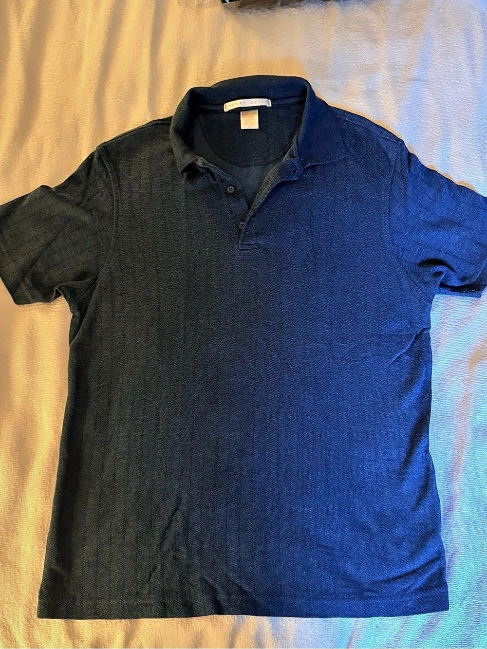 Perry Ellis Men's Polo Shirt in Black Size Medium